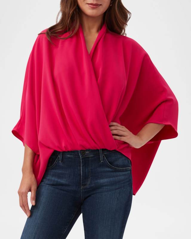 Concourse Draped Georgette Top